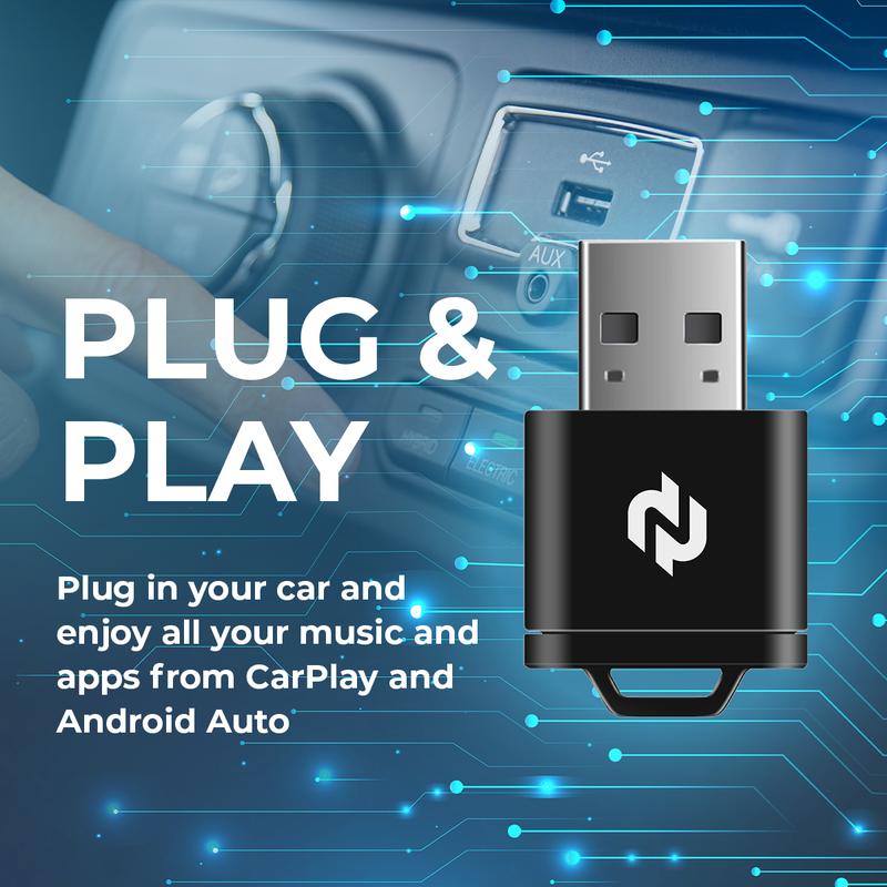Wireless CarPlay Adapter — Turns Factory Wired CarPlay Into Wireless