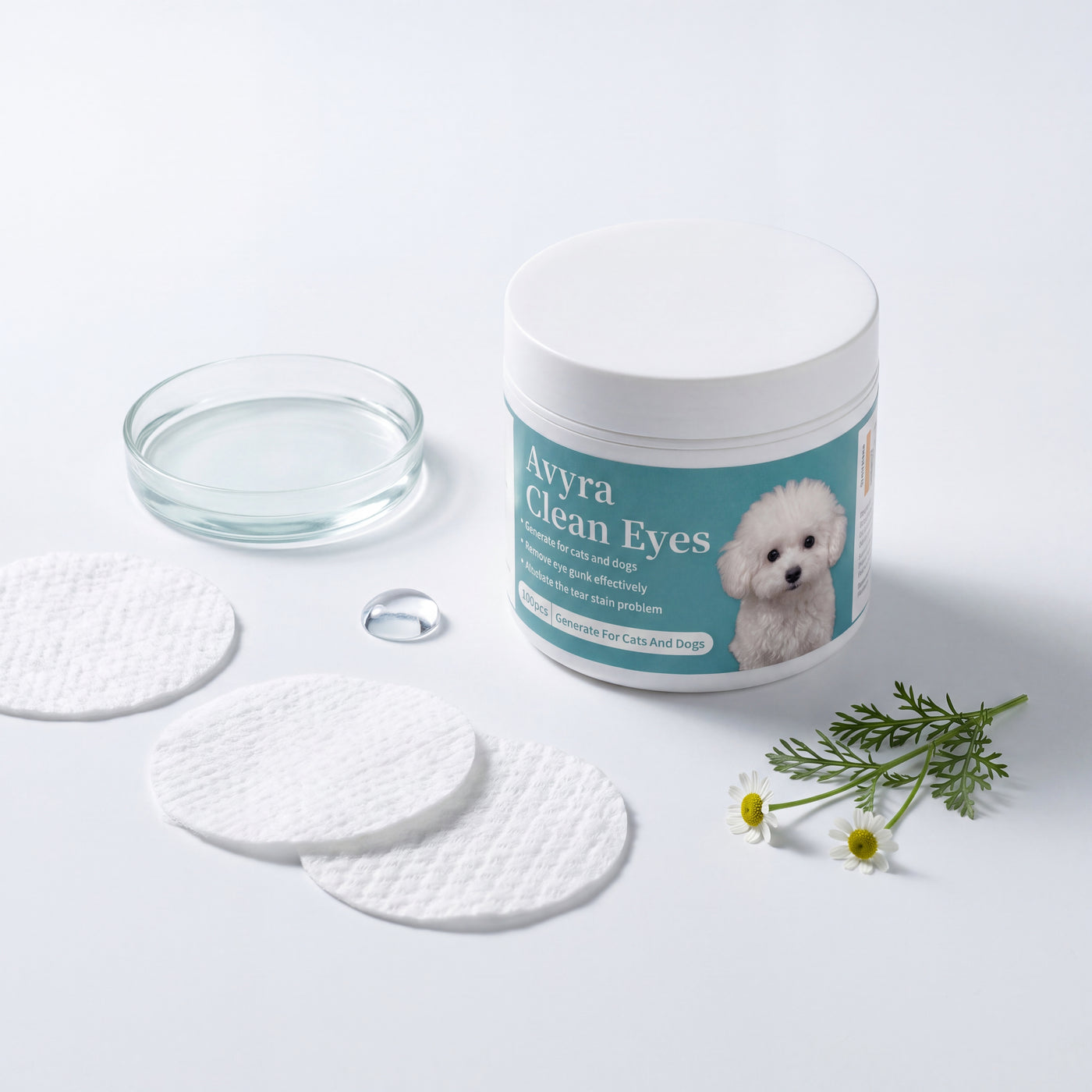 Soft Eye Wipes for Clean Bright Dog Eyes