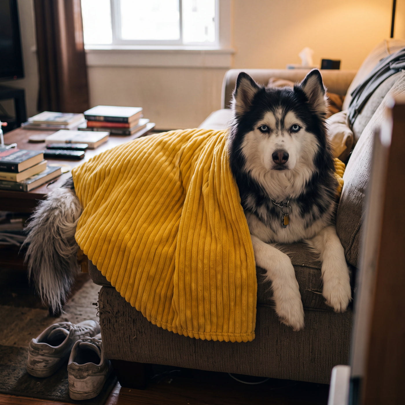Yellow Night Blanket Dogs Can See in the Dark