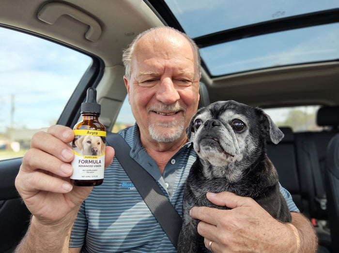 Avyra BrightEyes™ Food Drops – Daily Eye Support for Senior Dogs