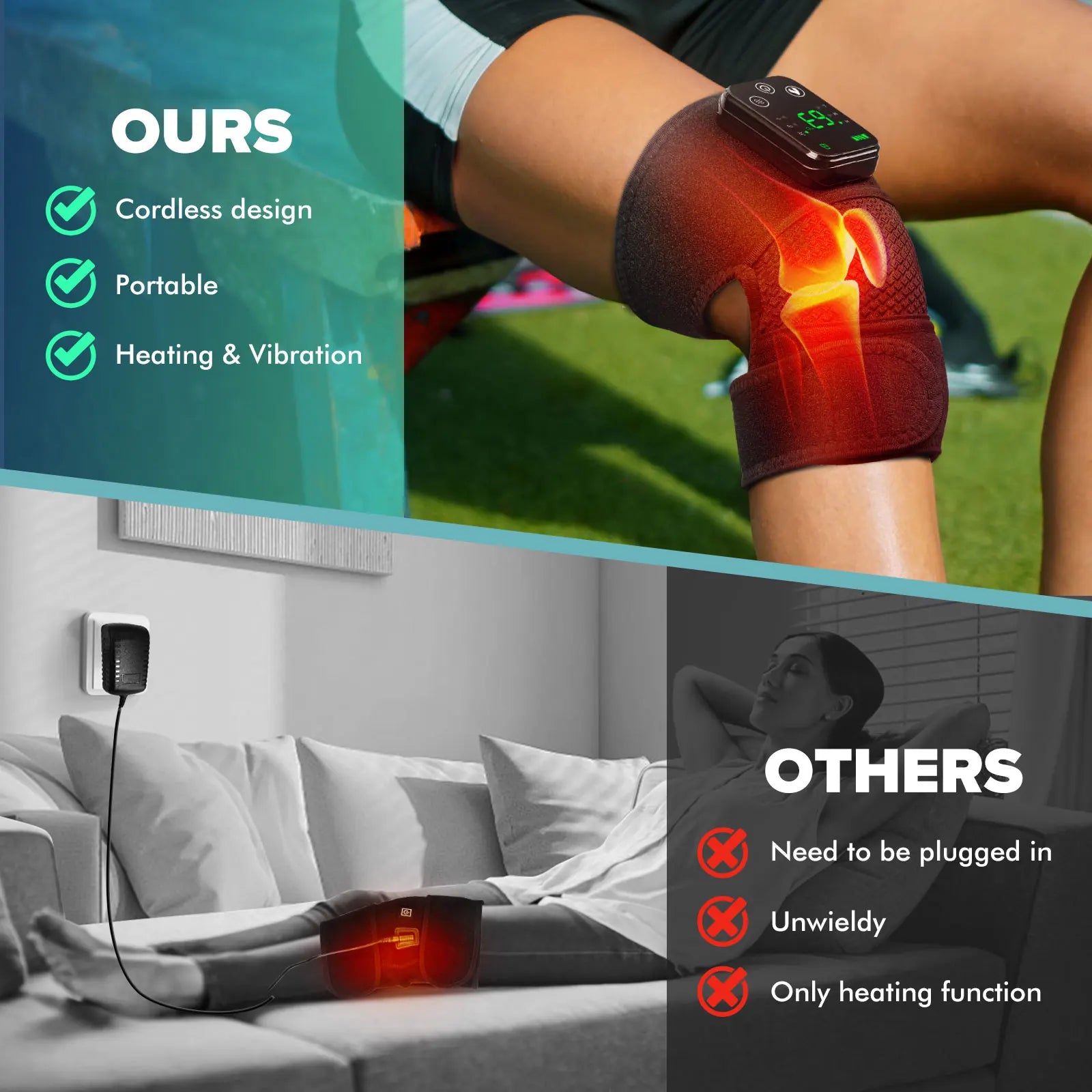 Electric Heating Heated Shoulder Brace Wrap Shoulder Massage Support Belt Strap with Adjustable of Heating